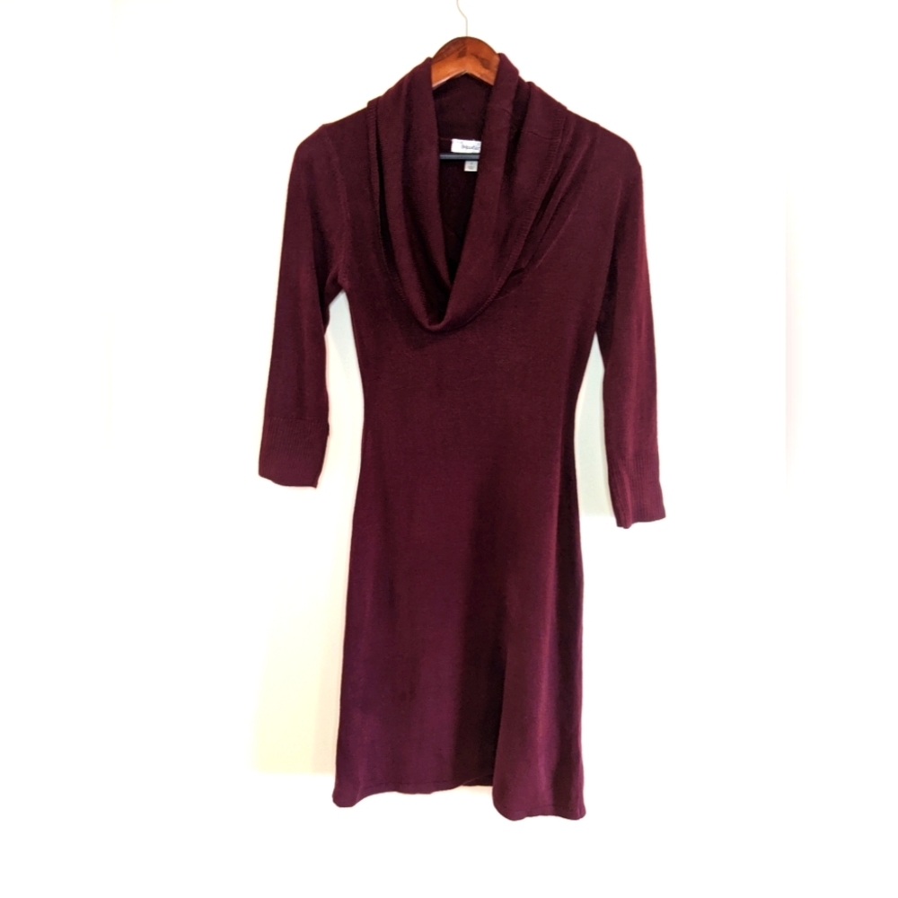 Burgundy Sweater Dress